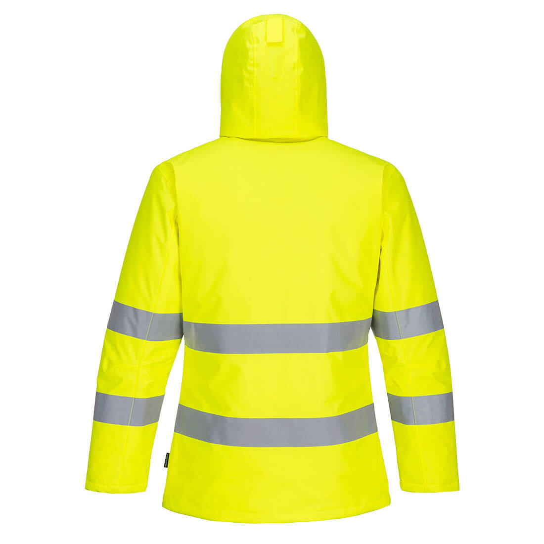 Yellow-Black - Back - Portwest Mens PW2 High-Vis Winter Jacket