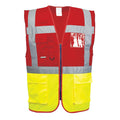 Yellow-Red - Front - Portwest Mens Paris Contrast Hi-Vis Vest