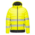 Yellow-Black - Front - Portwest Mens Ultrasonic Hi-Vis Heated Jacket
