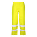 Yellow - Back - Portwest Mens Rain Hi-Vis Traffic Trousers