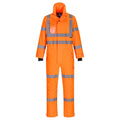 Orange - Front - Portwest Mens Extreme Rain Hi-Vis Safety Overalls