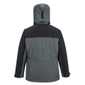 Grey-Black - Back - Portwest Mens Orkney 3 in 1 Breathable Jacket