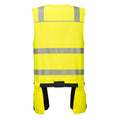 Yellow-Black - Back - Portwest Mens PW3 Hi-Vis Safety Vest