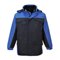 Navy-Royal Blue - Front - Portwest Mens Parka
