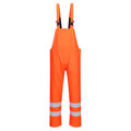 Orange - Front - Portwest Mens Sealtex Ultra Hi-Vis Waterproof Bib And Brace Trouser