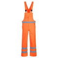 Orange - Front - Portwest Mens Hi-Vis Breathable Bib And Brace Trouser