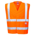 Orange - Front - Portwest Mens Flame Resistant Safety Hi-Vis Vest