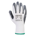 Grey-White - Back - Portwest Unisex Adult A310 Flexo Nitrile Grip Gloves