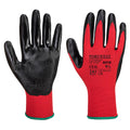 Red-Black - Front - Portwest Unisex Adult A310 Flexo Nitrile Grip Gloves