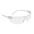 Clear - Front - Portwest Unisex Adult Lightweight Safety Glasses