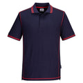 Navy-Red - Front - Portwest Mens Essential Two Tone Polo Shirt