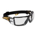 Clear - Front - Portwest Impervious Tech Safety Glasses