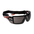 Smoke - Front - Portwest Tech Look Plus Safety Glasses