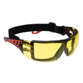 Amber - Front - Portwest Tech Look Plus Safety Glasses