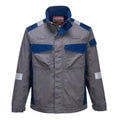 Grey - Front - Portwest Mens Two Tone Bizflame Ultra Jacket