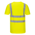 Yellow - Back - Portwest Mens Hi-Vis Mesh Insert T-Shirt