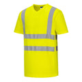 Yellow - Front - Portwest Mens Hi-Vis Mesh Insert T-Shirt