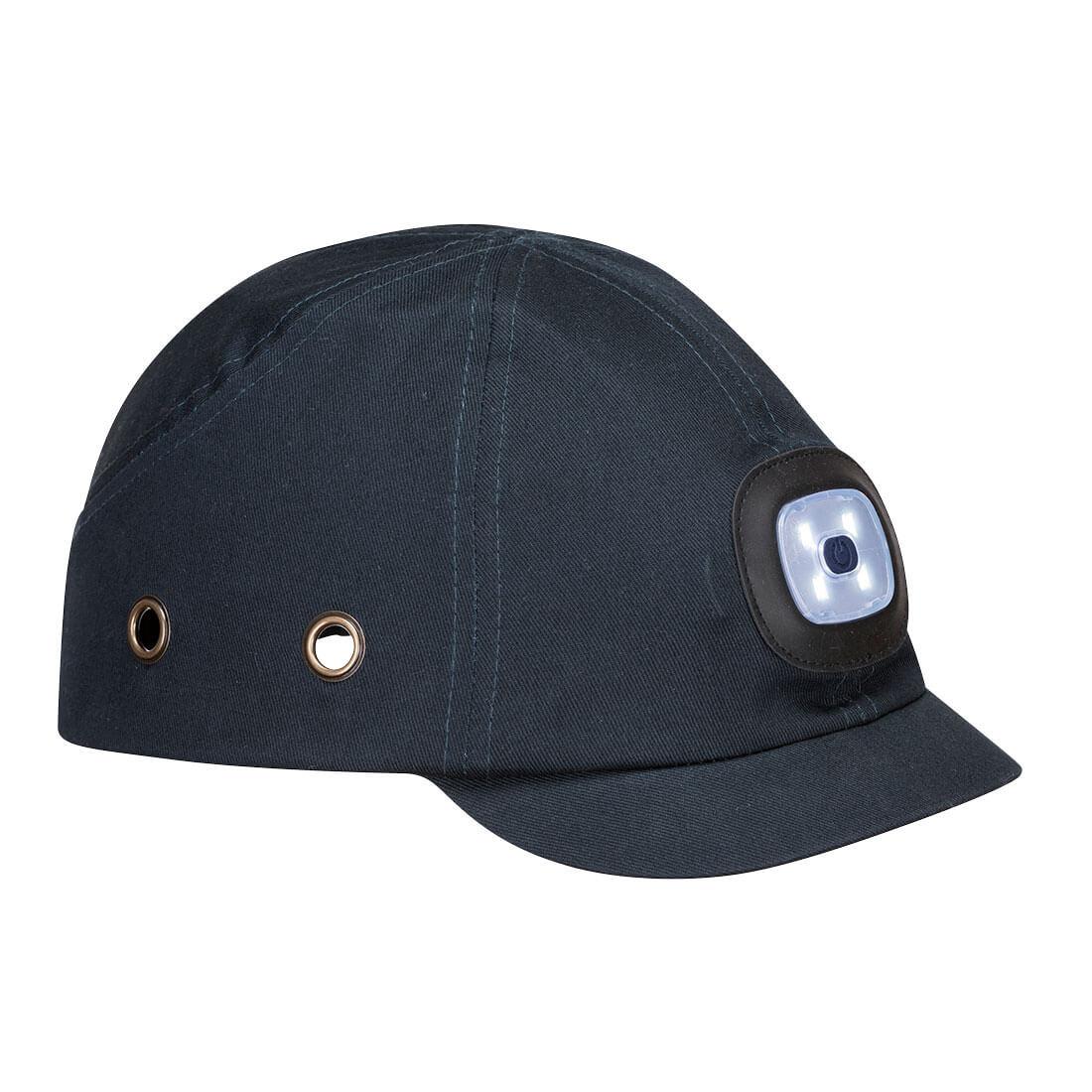 Navy - Front - Portwest LED Light Bump Cap
