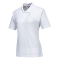 White - Front - Portwest Womens-Ladies Naples Polo Shirt