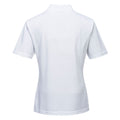 White - Back - Portwest Womens-Ladies Naples Polo Shirt