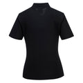 Black - Back - Portwest Womens-Ladies Naples Polo Shirt