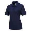 Navy - Front - Portwest Womens-Ladies Naples Polo Shirt