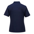 Navy - Back - Portwest Womens-Ladies Naples Polo Shirt