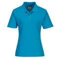 Aqua - Front - Portwest Womens-Ladies Naples Polo Shirt