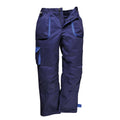 Navy - Front - Portwest Mens Texo Lined Contrast Trousers