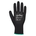 Black - Back - Portwest Unisex Adult A335 Dermi NPR15 Nitrile Grip Gloves