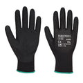 Black - Front - Portwest Unisex Adult A335 Dermi NPR15 Nitrile Grip Gloves
