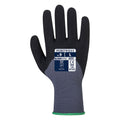 Grey-Black - Back - Portwest Unisex Adult A353 Dermiflex Ultra Plus Grip Gloves