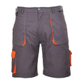 Grey - Front - Portwest Mens Texo Contrast Shorts