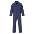 Navy - Front - Portwest Mens Liverpool Zipped Overalls