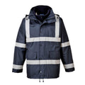 Navy - Front - Portwest Mens Iona 3 in 1 Traffic Jacket