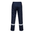 Navy - Back - Portwest Mens Iona Bizweld Fire Resistant Work Trousers
