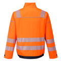 Orange-Navy - Back - Portwest Mens PW3 Hi-Vis Safety Work Jacket