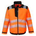 Orange-Black - Front - Portwest Mens PW3 Hi-Vis Safety Work Jacket