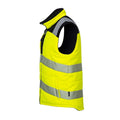 Yellow-Black - Side - Portwest Mens PW3 Hi-Vis Reversible Body Warmer