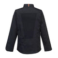 Black - Back - Portwest Mens C846 Pro Air-Mesh Long-Sleeved Chef Jacket