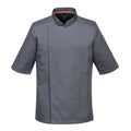 Slate Grey - Front - Portwest Mens C738 Pro Air-Mesh Short-Sleeved Jacket