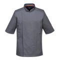 Slate Grey - Front - Portwest Mens C738 Pro Air-Mesh Short-Sleeved Jacket