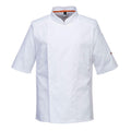 White - Front - Portwest Mens C738 Pro Air-Mesh Short-Sleeved Jacket