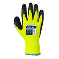 Yellow-Black - Back - Portwest Unisex Adult A143 Thermal Soft Grip Gloves