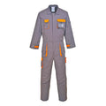 Grey - Front - Portwest Unisex Adult Texo Contrast Overalls