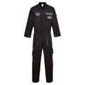 Black - Front - Portwest Unisex Adult Texo Contrast Overalls