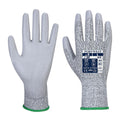 Grey - Front - Portwest Unisex Adult LR Cut PU Palm Grip Gloves
