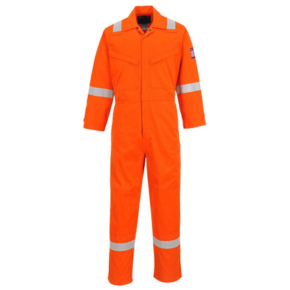 Orange - Front - Portwest Unisex Adult Modaflame Overalls