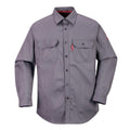 Grey - Front - Portwest Mens Bizflame Shirt