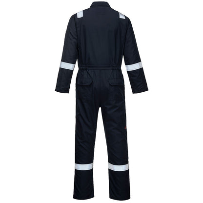 Navy - Back - Portwest Unisex Adult Araflame Overalls